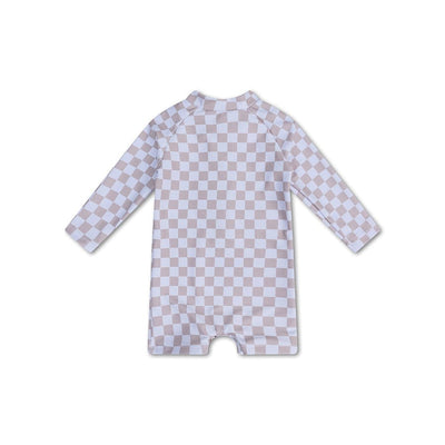 Checkmate | beige jongens uv zwempak