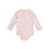 Sunset Grid | Abito da bagno UV arancione arancione con maniche lunghe