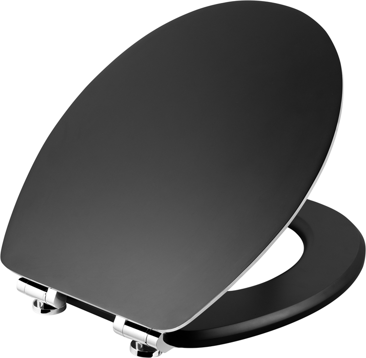Cornat sedile wc prime acciaio nero fsc - ksbssc51