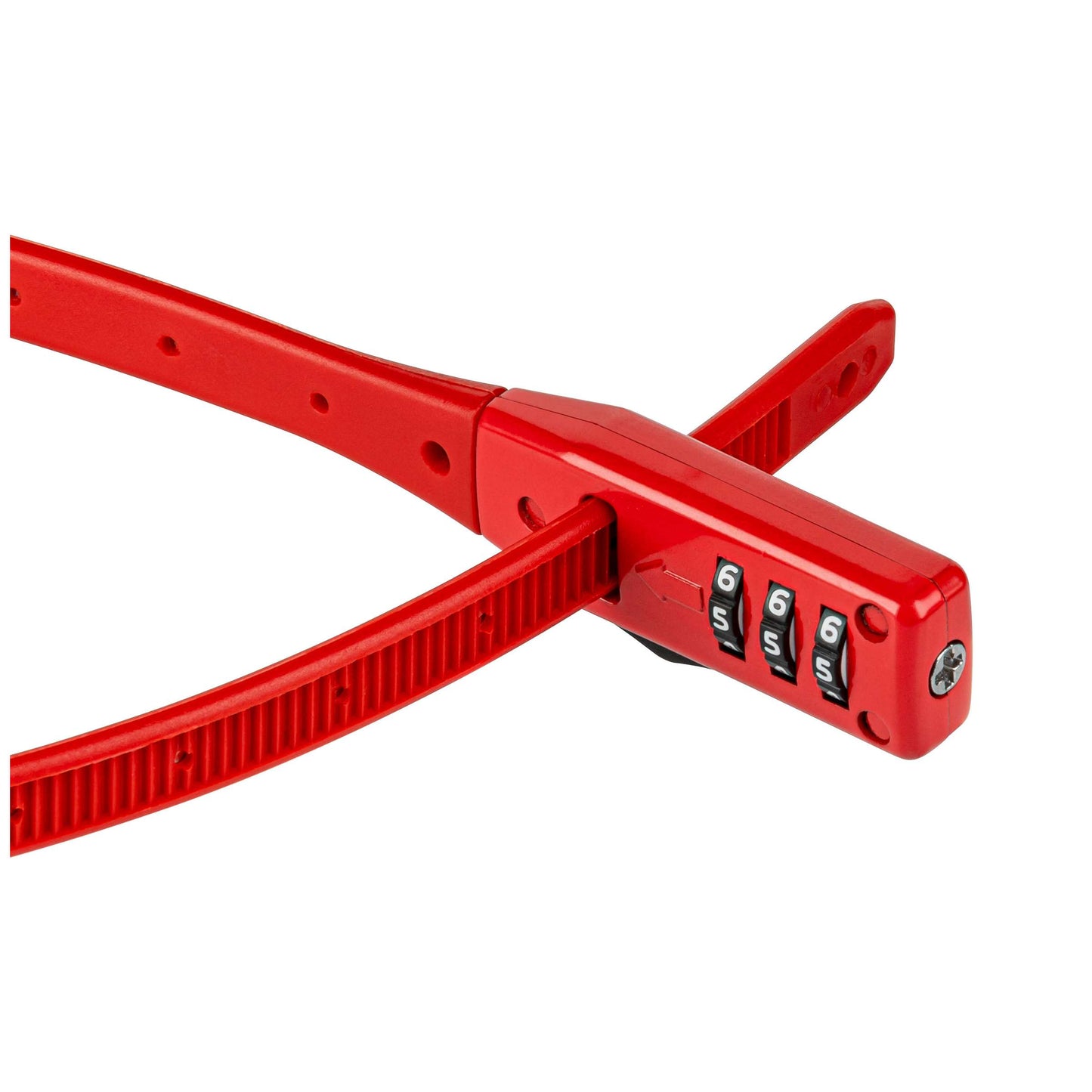 Código de bloqueo de cable de kriptonita Haga clic en Bloquear combo rojo