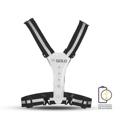 Gato Safer sport vest led usb antraciet one size