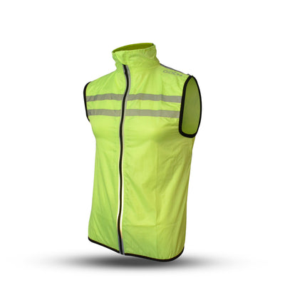 Gato Windbreaker mesh vest usb led neongeel maat S