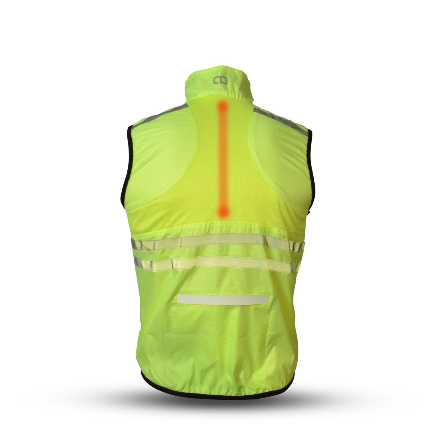 Gato Windbreaker mesh vest usb led neongeel maat S