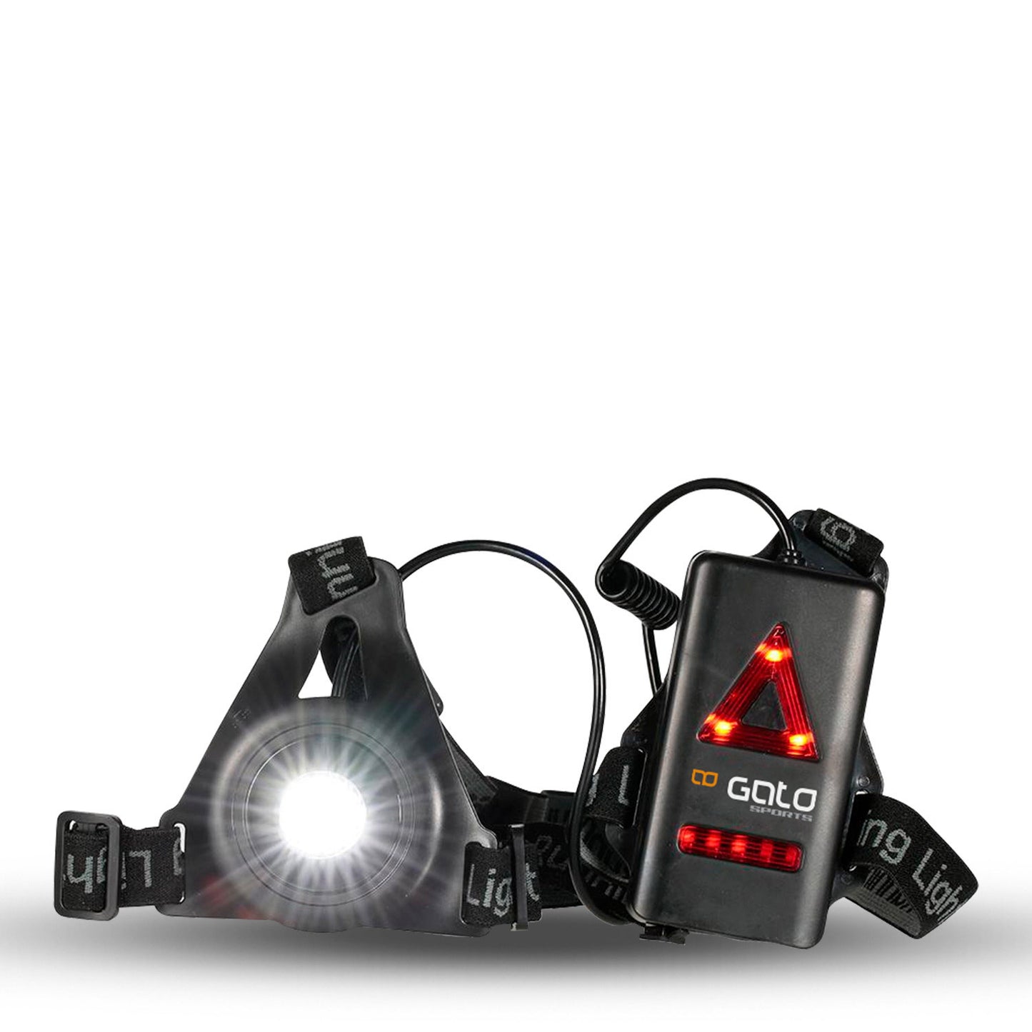 Sobrecarga la luz del cofre de alta viz USB Negro único