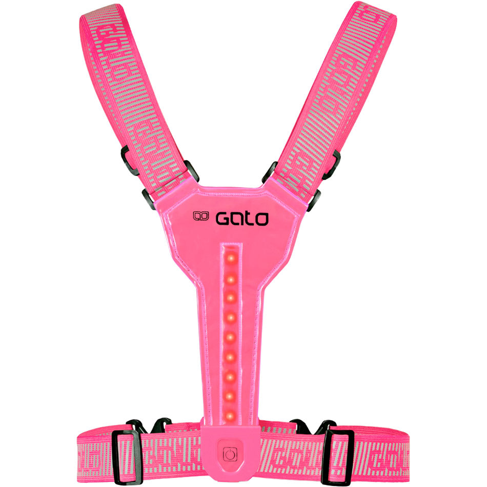 Outwet gato chaleco ultra led usb talla única rosa