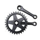 Crankset 36t Spieloos 125mm Black