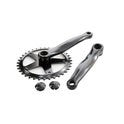 Set di manovella 36t 152 nero