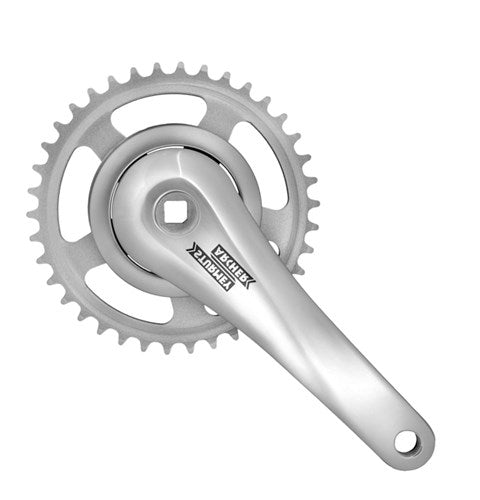 Sunrace Cranket 38T, Crank length 170mm. Silver, alumnium, Spieeless. 95mm cover. 0mm depth