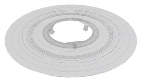 Protezione raggio a 3 alette larga 175 mm