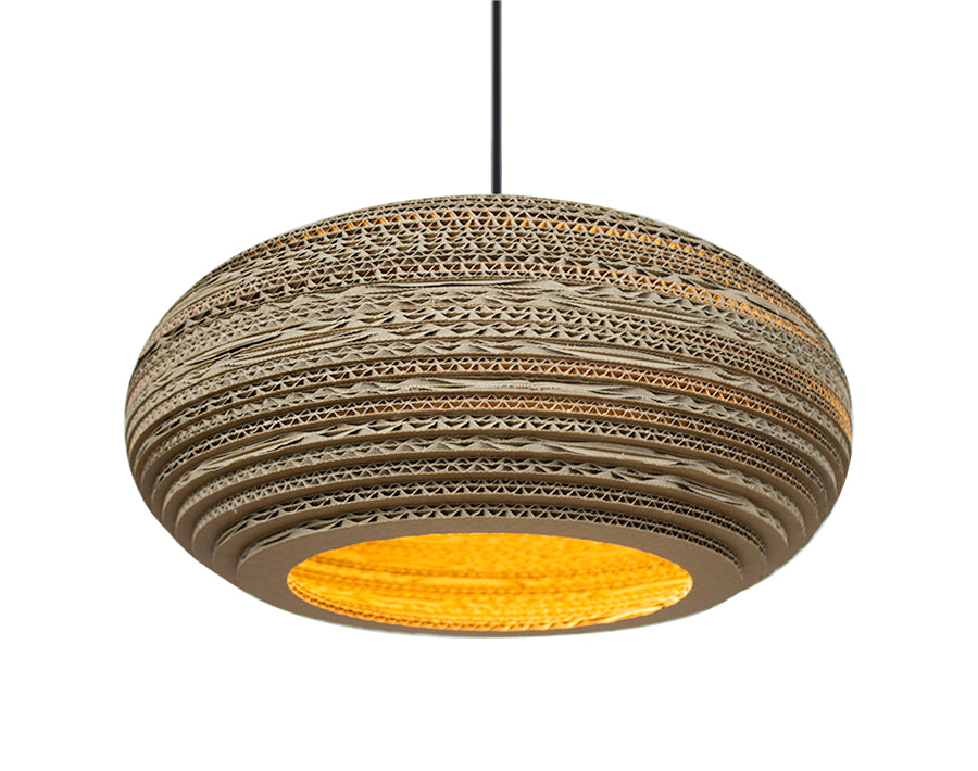 Lampada sospesa di cartone karte Tarwin