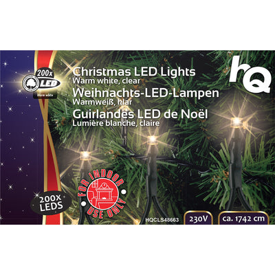 Varias luces de Navidad 200 LED Blanco Cálido 17,4m