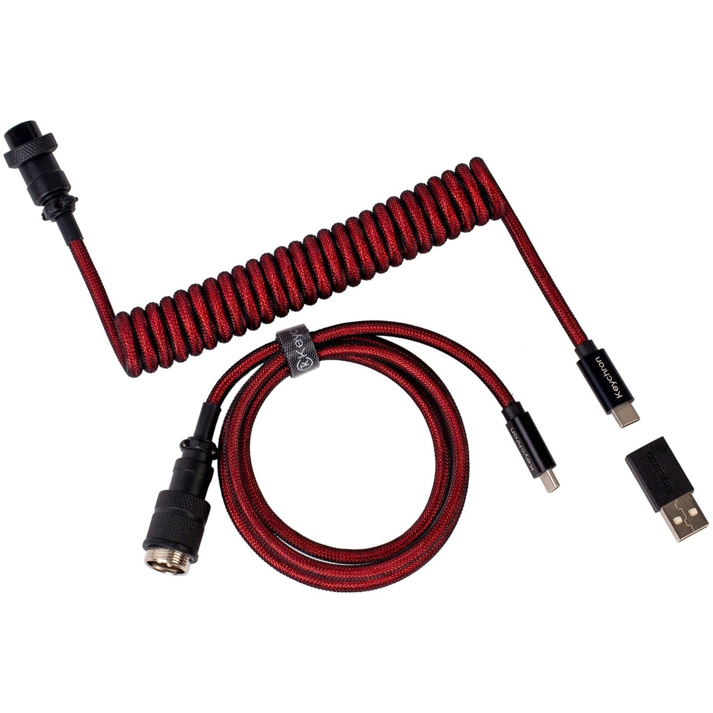 Cavo Aviator a spirale Keychron Premium, diritto