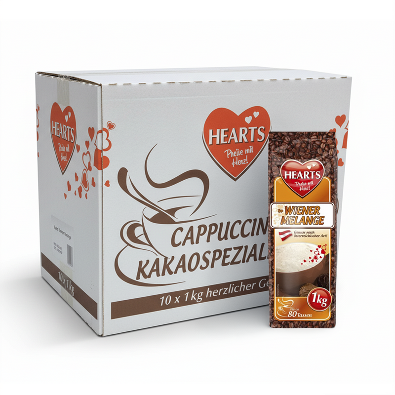 Cuori cappuccino wiener melange (10x 1000gr)
