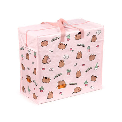 Union pusheen de kat planten - waszak opbergtas met rits