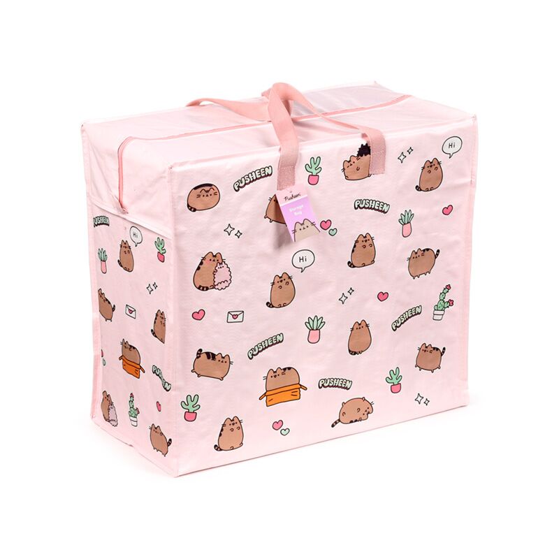 Union pusheen de kat planten - waszak opbergtas met rits