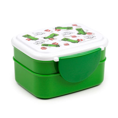 Union minecraft creeper tnt clip bento box lunchtrommel met bestek