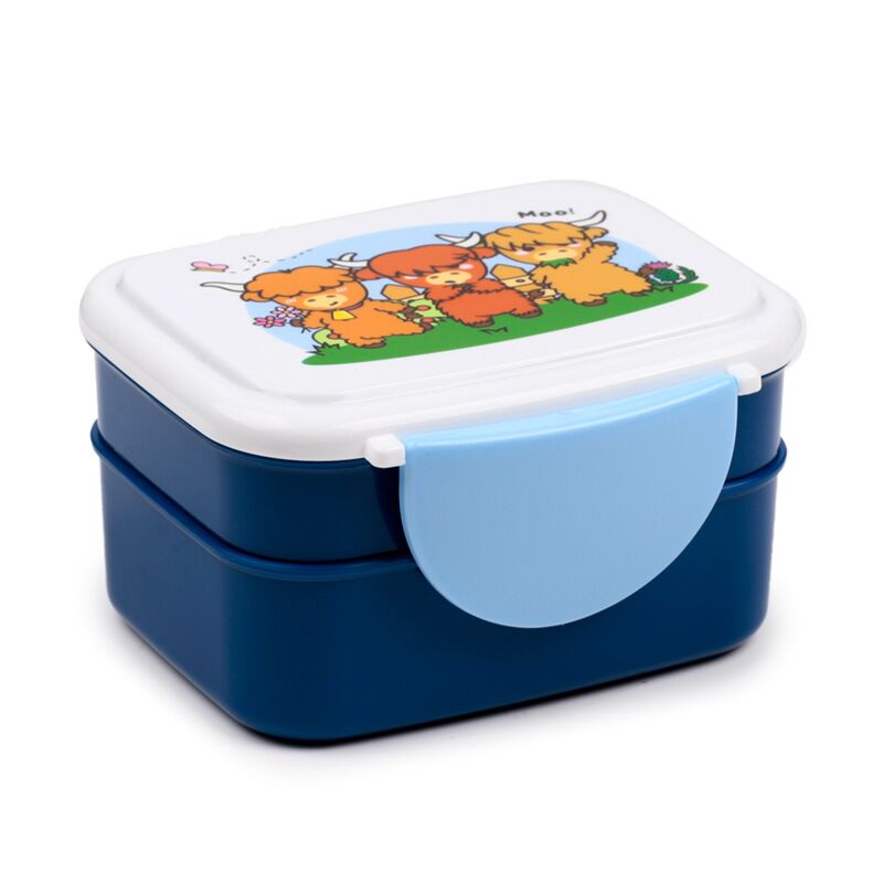Adoramals Highland Coo Coe Clip Bento Box Box Box