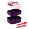 Moomin clip bento caja lonchera con cubiertos