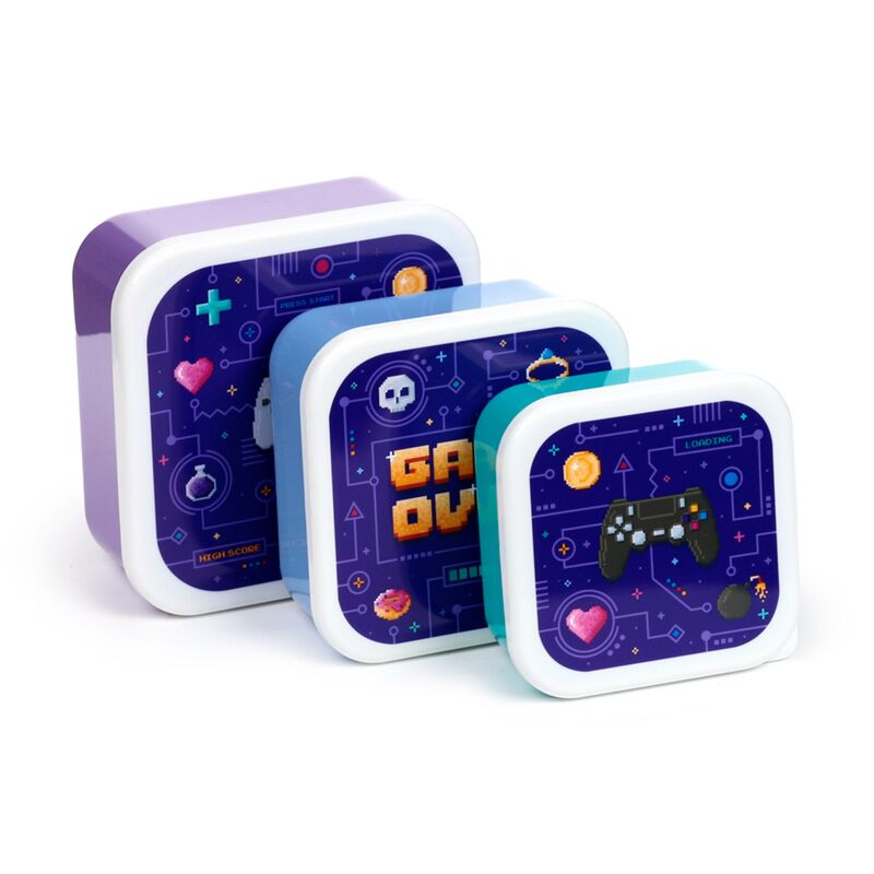 Set 3 pranzo box m L XL Game Over