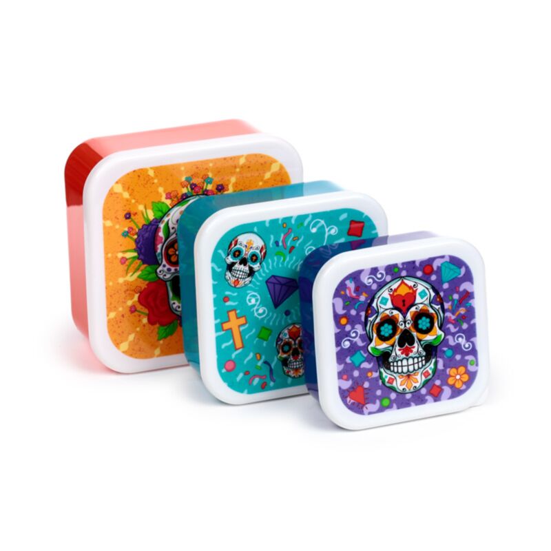 Set 3 pranzo scatola m l xl dia de los muertos