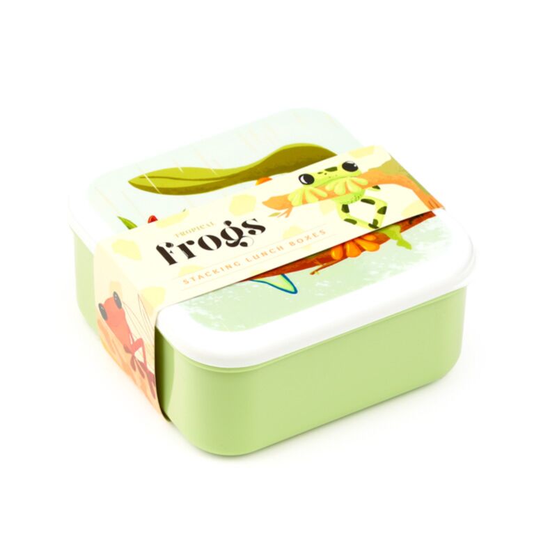 Set 3 pranzo scatola m l xl rana albero tropicale