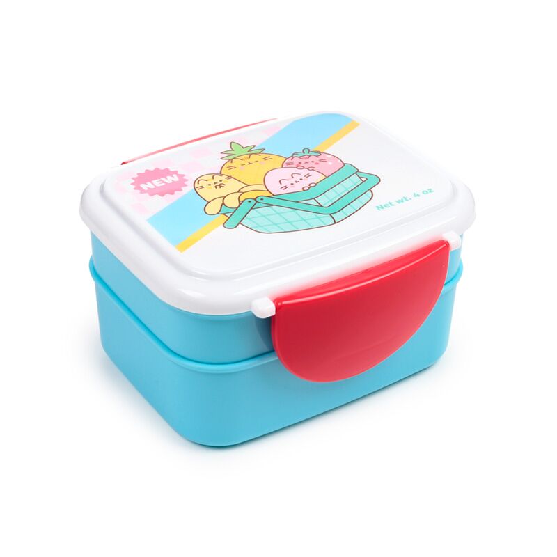 Pusheen the cat clip per frutta bento box posate per il pranzo