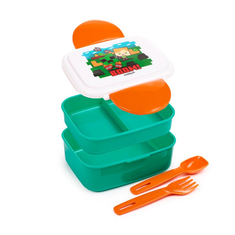 Posate per il pranzo al sacco bento box Minecraft sss boom clip