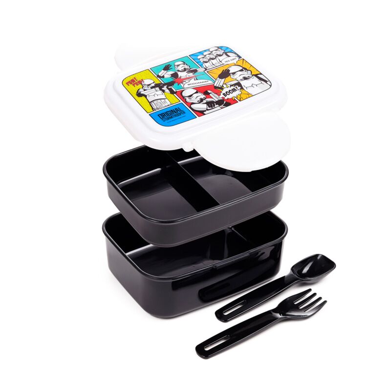 Le posate originali per il pranzo al sacco Bento Box con clip Stormtrooper