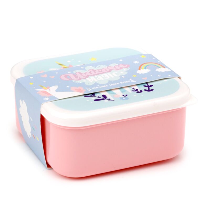 Set 3 pranzo box s m l unicorno magia