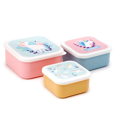 Establecer 3 lonchera s m l unicornio magia