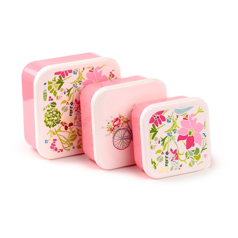 Set 3 pranzo Box M L XL - Julie Dodsworth Pink Botanical