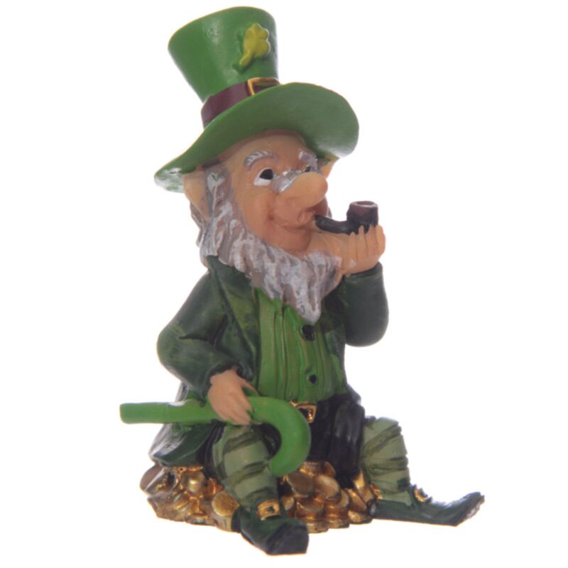 Statuette in miniatura gnoma di felicità irlandese