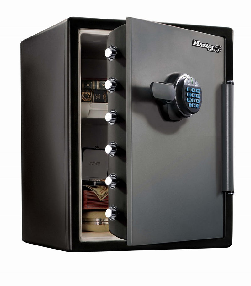 Caja fuerte Masterlock con cerradura de combinación electrónica, ignífuga e impermeable - tamaño XL - lfw205fyc