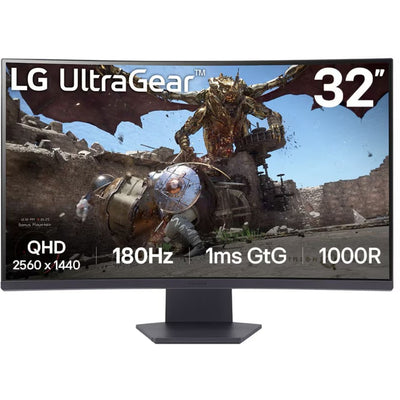 Monitor de juego curvo LG UltraGear 32GS60QC-B