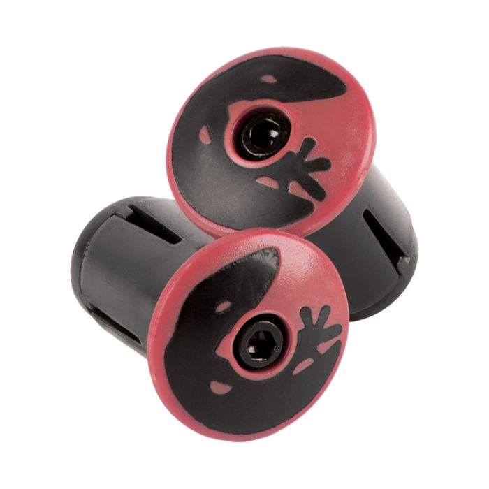 Lizard skins dsp bar tape plugs - crimson