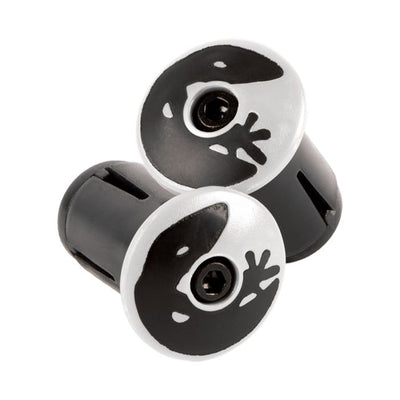 Tapones de cinta de manillar Lizard Skins DSP - Diamond White
