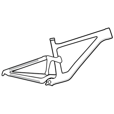 Lizard skins clear protective frame wrap - small