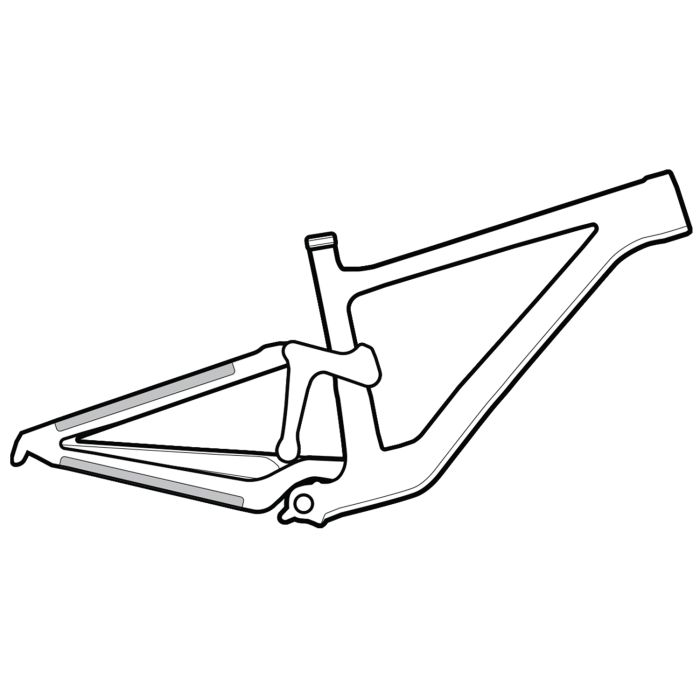 Lizard Skins Lizardskins Frame Protection Wrap Transparent Small