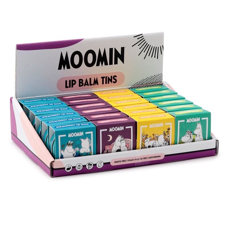 Bálsamo labial moomin en la lata