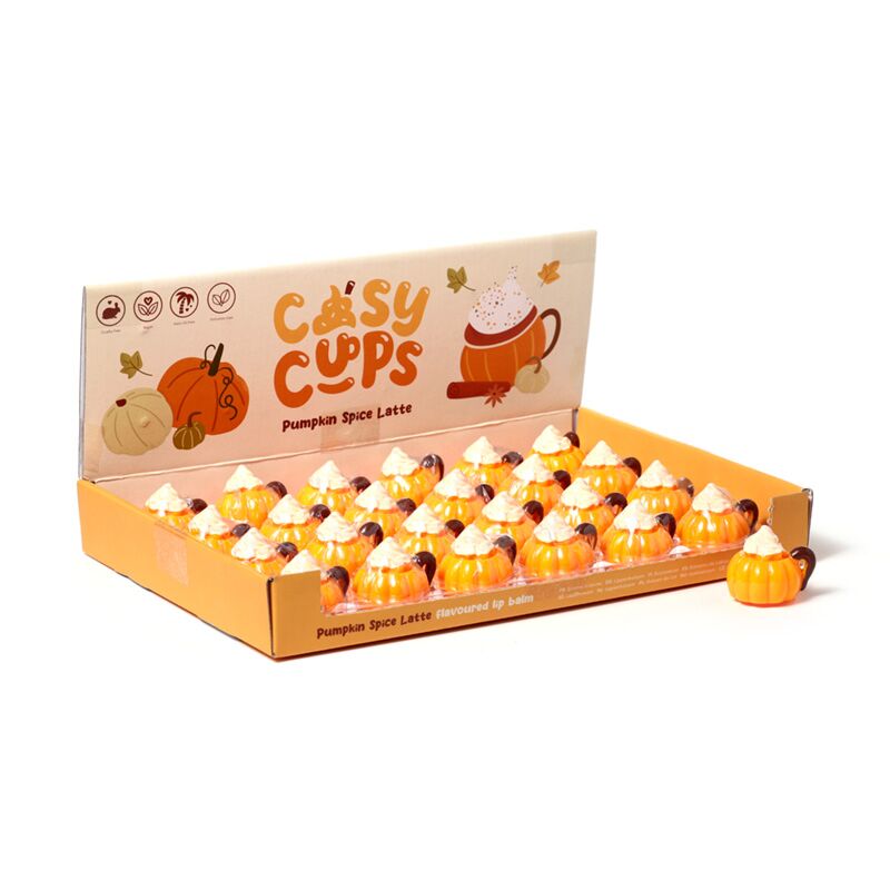 Balsamo per labbra latte speziato alla zucca flip open