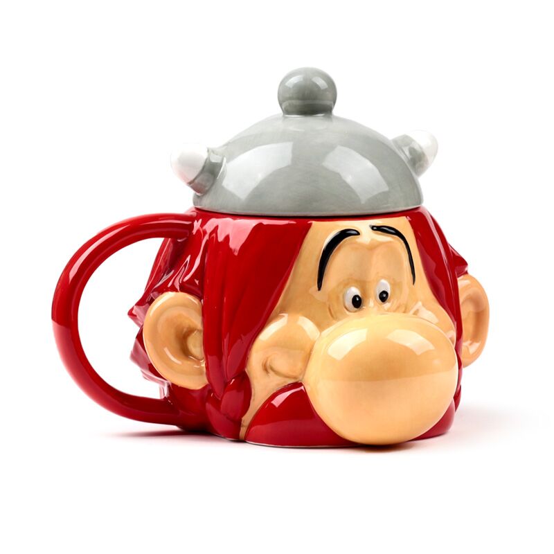 Obelix formava tazza in ceramica con coperchio