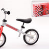 Balance de bicicleta de acero blanco rojo