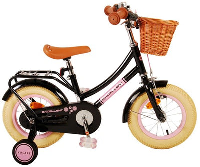 Volare Excelente bicicleta para niños - niñas - 12 pulgadas - negro
