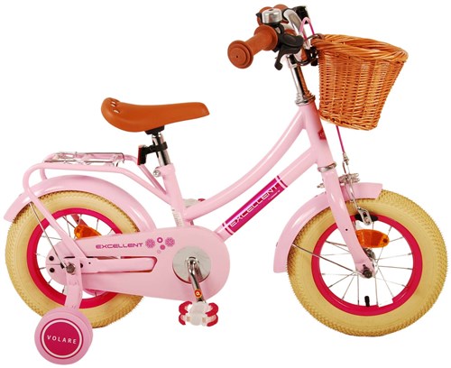 Excelente bicicleta para niños Volare - niñas - 12 pulgadas - rosa