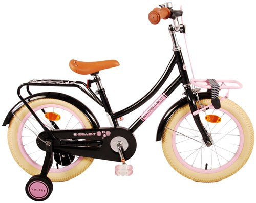 Volare Excelente bicicleta para niños - niñas - 16 pulgadas - negro - 95% ensamblado