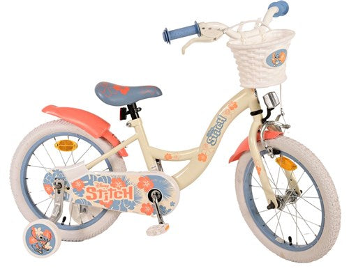 Disney Stitch per bambini in bicicletta - Girls - 16 pollici - Cream Coral Blue