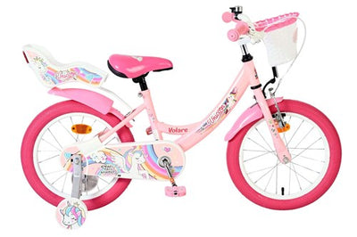 Bicicletta per bambini Volare Unicorn - ragazze - 16 pollici - rosa