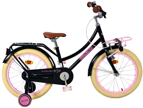 Ottima bicicletta per bambini Volare - ragazze - 18 pollici - nera - assemblata al 95%.