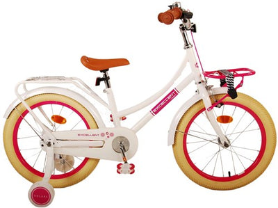 Volare Excelente bicicleta para niños - niñas - 18 pulgadas - blanco - 95% ensamblado