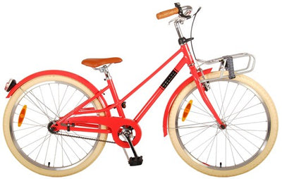 Volare Melody Kinderfiets - Meisjes - 24 inch - Koraal Rood - Prime Collection